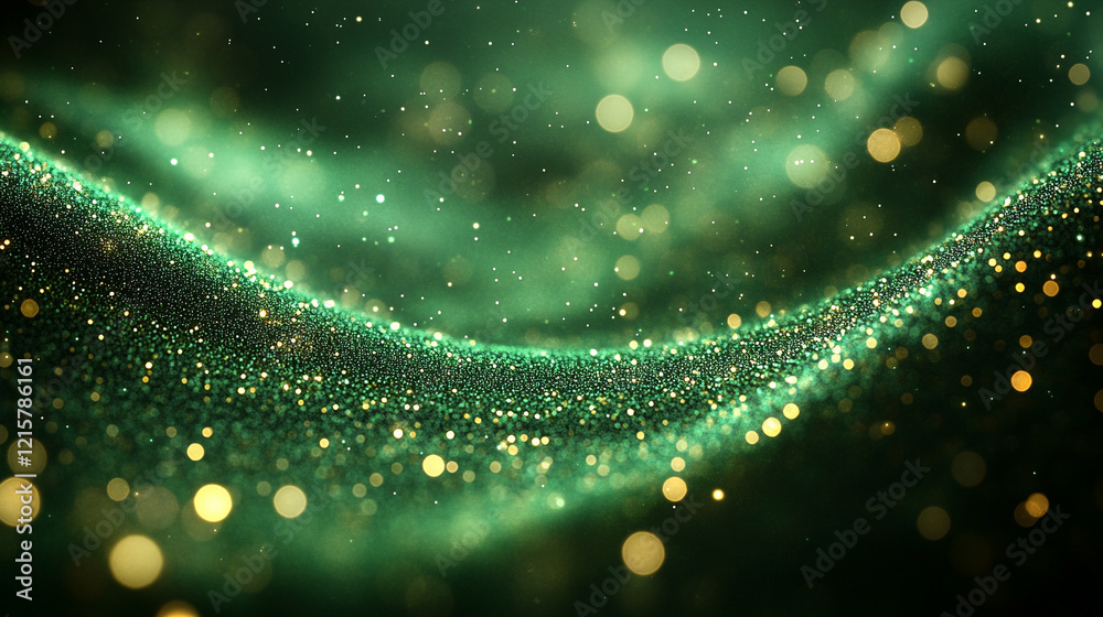 Dark green background with small dark spots creating a glitch effect, minimalistic bright tones with modern blurred empty space, offering a feeling of chaos and uncertainty with clean, open caption sp Dark green background with small dark spots creating a glitch effect, minimalistic bright tones with modern blurred empty space, offering a feeling of chaos and uncertainty with clean, open caption sp