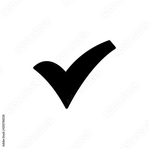 Check mark icon logo design. Tick mark sign and symbol