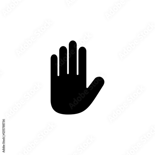 Hand icon logo design. hand sign and symbol. palm