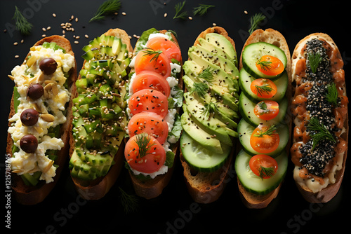 Assorted Open Faced Sandwic...