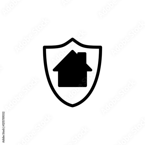 house insurance icon logo design. house protection sign and symbol