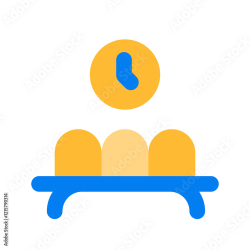 waiting chair flat