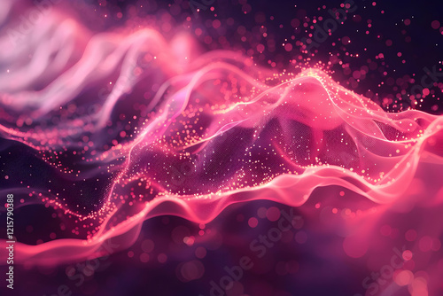 Pink Abstract Energy Flow