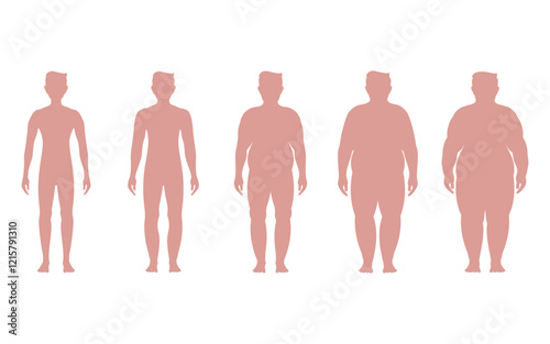 Body mass index vector illustration design template