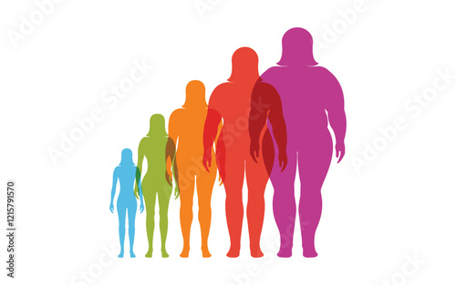Body mass index vector illustration design template
