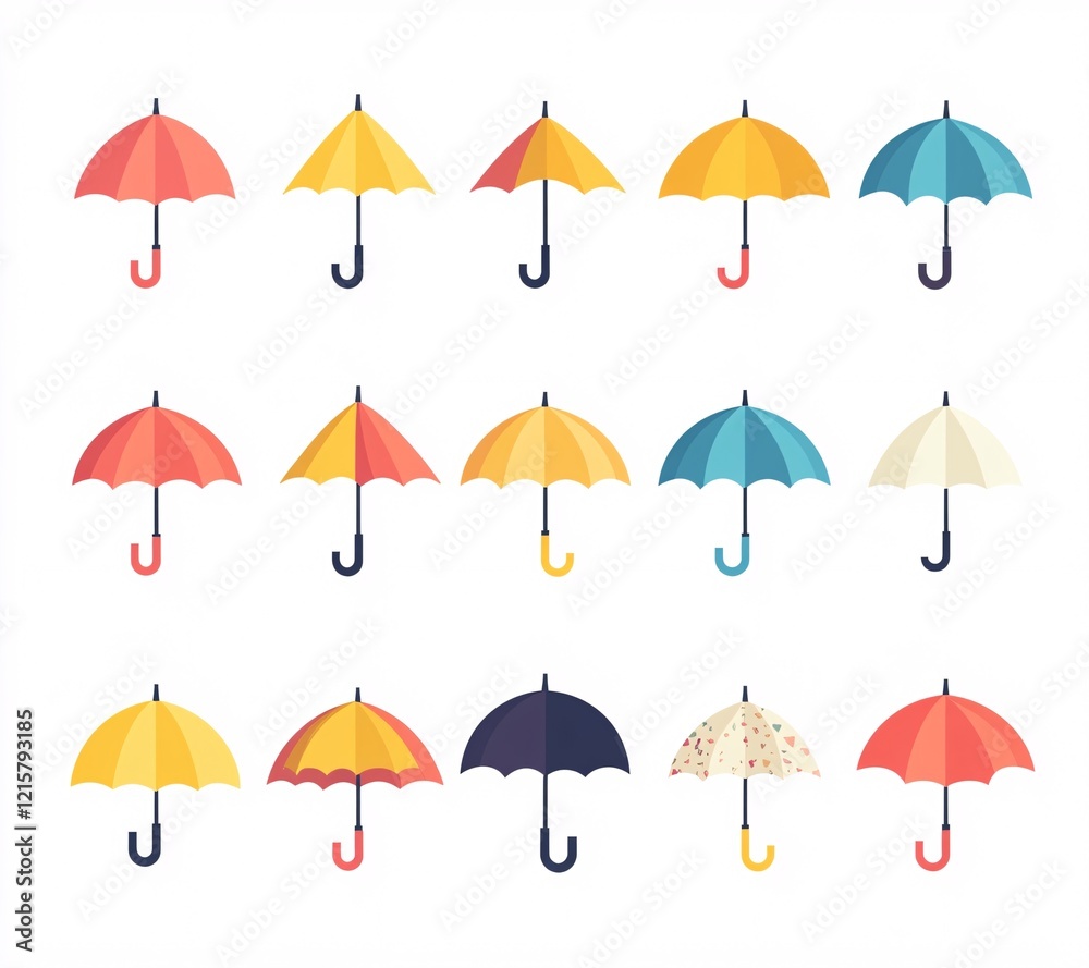 Obraz premium set of umbrella