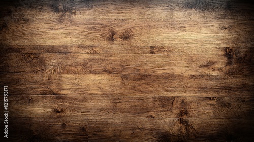 Fototapeta Naklejka Na Ścianę i Meble -  A natural wood grain texture with visible knots and swirls.