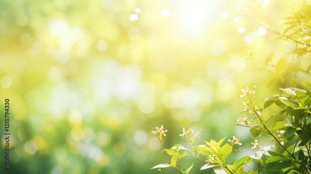A serene, sunlit scene with soft bokeh effect and delicate flowers, evoking tranquility. A serene, sunlit scene with soft bokeh effect and delicate flowers, evoking tranquility.