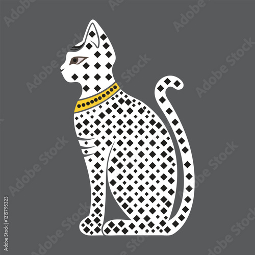  Pharaoh Cat Vector Art