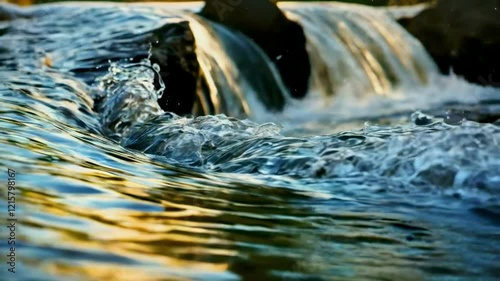 Spiral Movements on Flowing Water