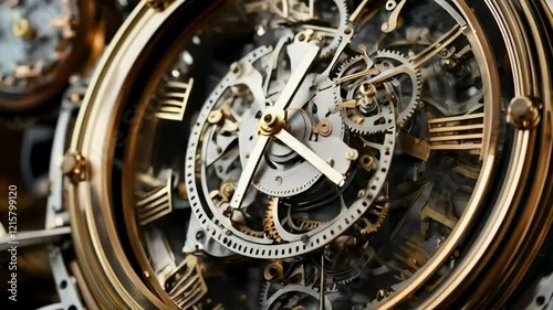 Equipment Movement Mechanical Clock in Smooth Movement