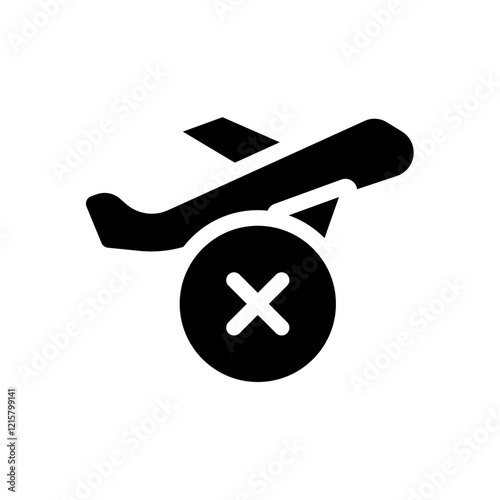 flight cancelled glyph