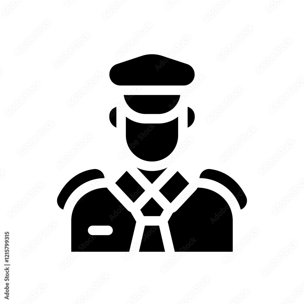 man pilot glyph man pilot glyph