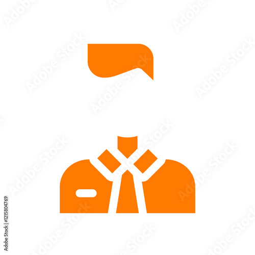 man air hostess orange