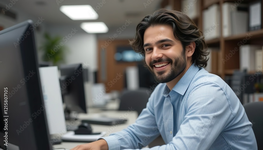 Obraz premium hombre de oficina hispano