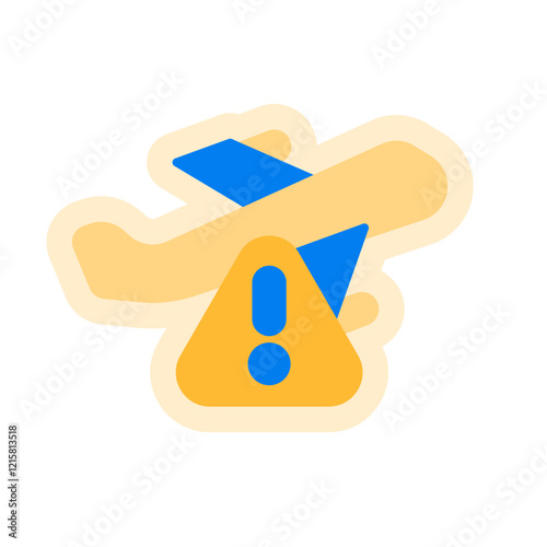 flight delay sticker