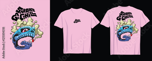 marijuana themed graphic with a cool and edgy vibe. Designed to stand out on t-shirts or other apparel	