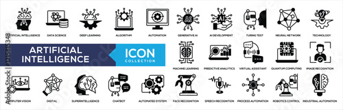 ARTIFICIAL INTELLEGENCE BLACK MIXED ICON COLLECTION