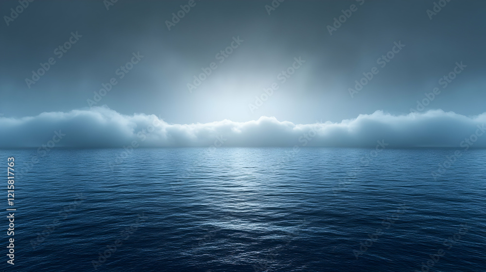 Serene Ocean Background Illustration Serene Ocean Background Illustration