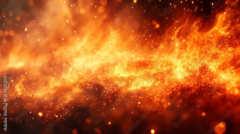 A dark brown and orange textured background with sparks, fire particles, flames, and smoke creating a minimalistic bright tone with blurred empty space for caption or message
A dark brown and orange textured background with sparks, fire particles, flames, and smoke creating a minimalistic bright tone with blurred empty space for caption or message