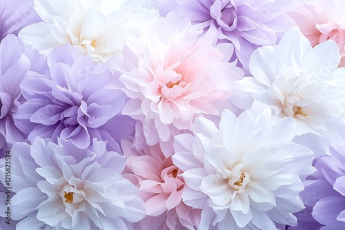 Stunning floral arrangement in nature a peaceful close-up view of floral action
