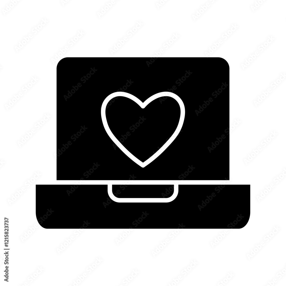 laptop glyph icon