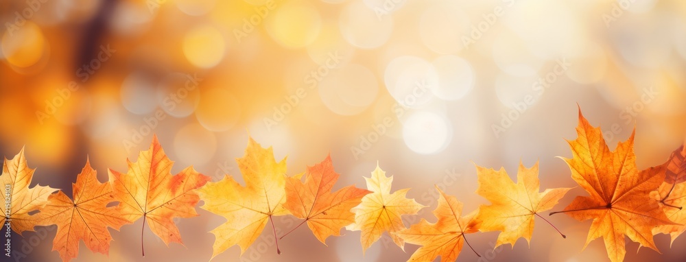 Autumn's Gentle Embrace: A Symphony of Falling Maple Leaves Autumn's Gentle Embrace: A Symphony of Falling Maple Leaves