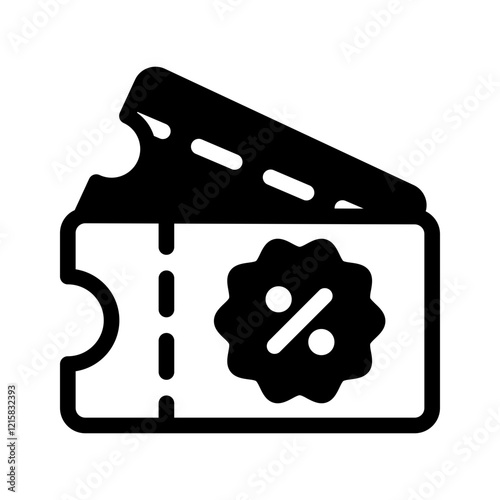 coupon discount promo Solid icon