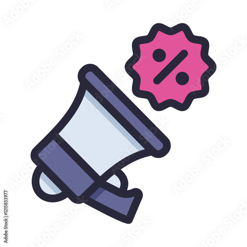 megaphone discount promo Filled icon