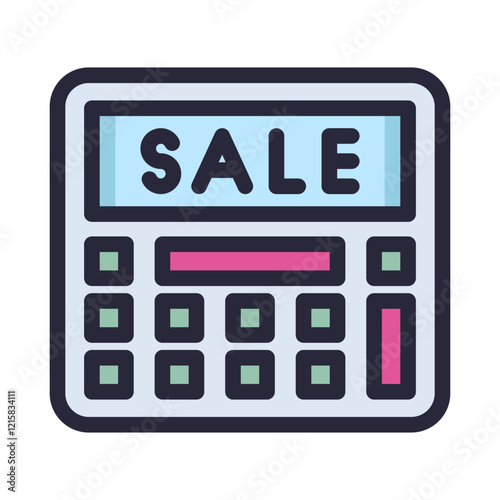 calculator sale Filled icon