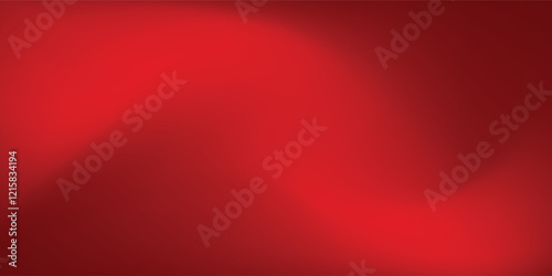 Abstract red gradient background, light and shadow on the backdrop with dimensions, hot tone wall with intense color, horizontal wallpaper red background