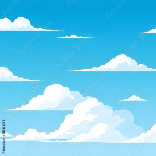 blue sky and clouds