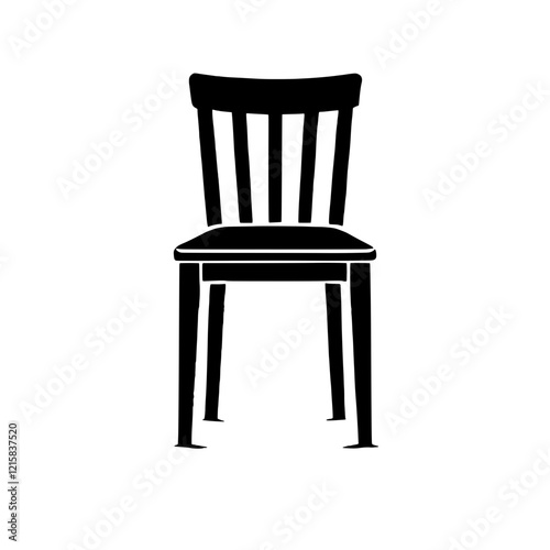 Classic Wooden Chair Silhouette 