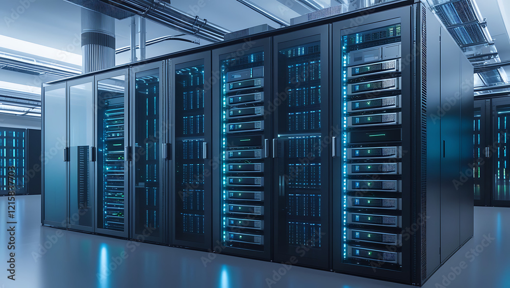 Modern Server Room: Blade Servers and Cooling Systems for Critical Business Applications
Modern Server Room: Blade Servers and Cooling Systems for Critical Business Applications