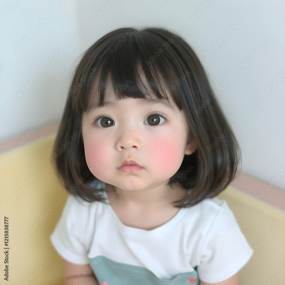 Pequeña regordeta con un rostro lleno de alegría y dulzura. Pequeña regordeta con un rostro lleno de alegría y dulzura.