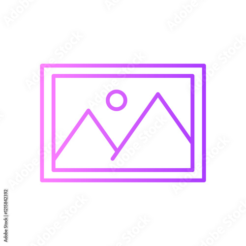 photo gallery gradient icon