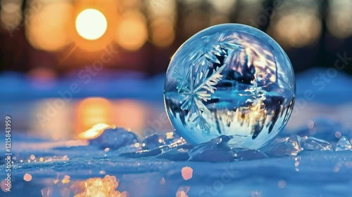 Ice Ball with Frozen Glimmer