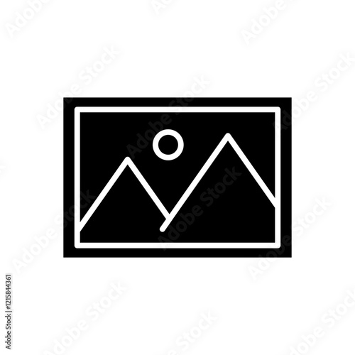 photo gallery glyph icon