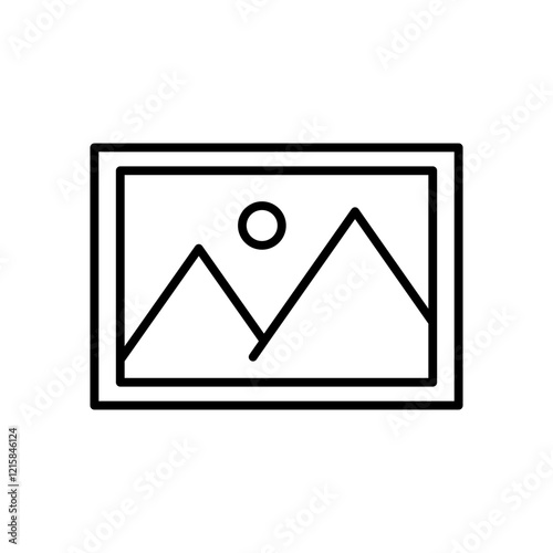 photo gallery line icon