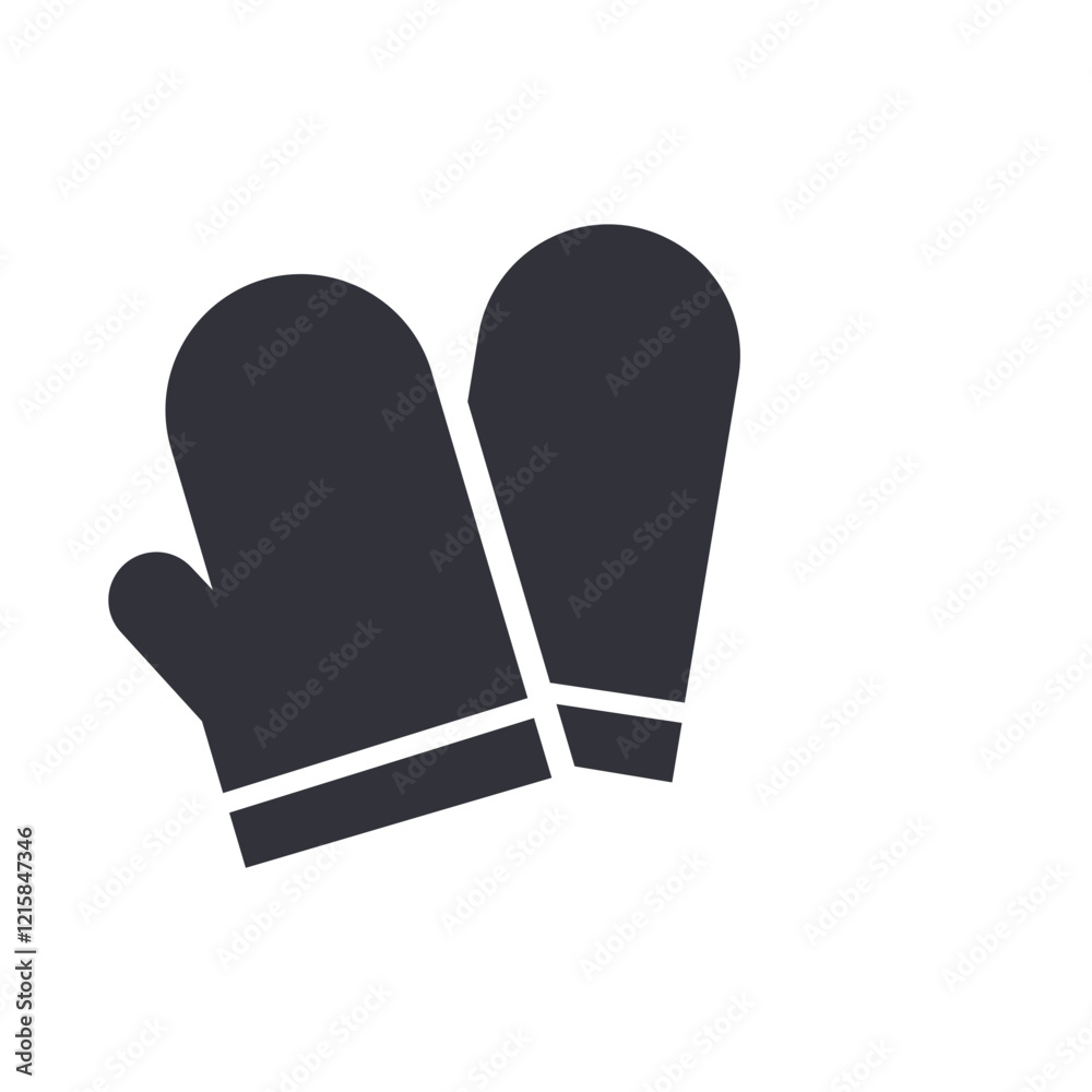 Oven mitt solid icons, minimalist vector illustration ,simple transparent graphic element .Isolated on white background Oven mitt solid icons, minimalist vector illustration ,simple transparent graphic element .Isolated on white background
