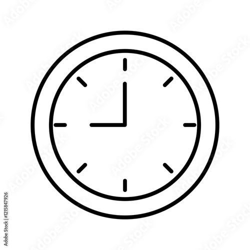 clock line icon
