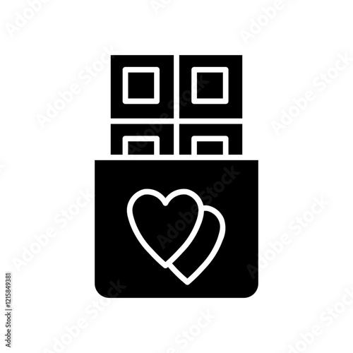 chocolate glyph icon