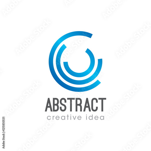 Creative Abstract Concept Logo Design Template