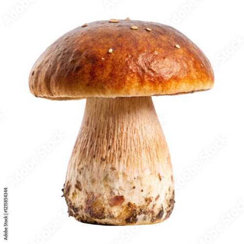 boletus edulis isolated on white background