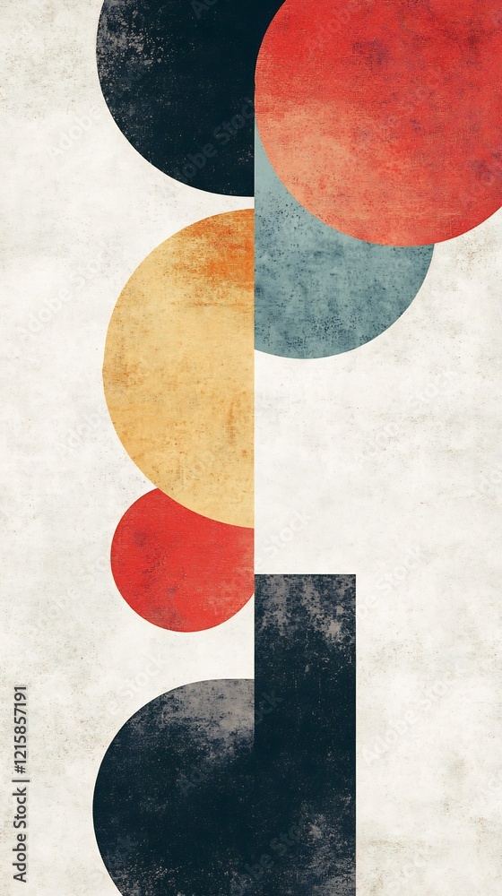 Abstract Colorful Circles Softly Arranged Warm Hues. AI Generated Abstract Colorful Circles Softly Arranged Warm Hues. AI Generated