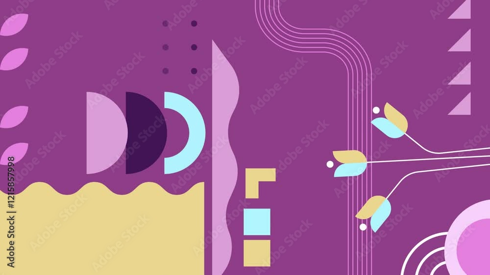 complex abstract patterns with dynamic shapes and bold vibrant hues seamless 4k video background motion pop art design complex abstract patterns with dynamic shapes and bold vibrant hues seamless 4k video background motion pop art design