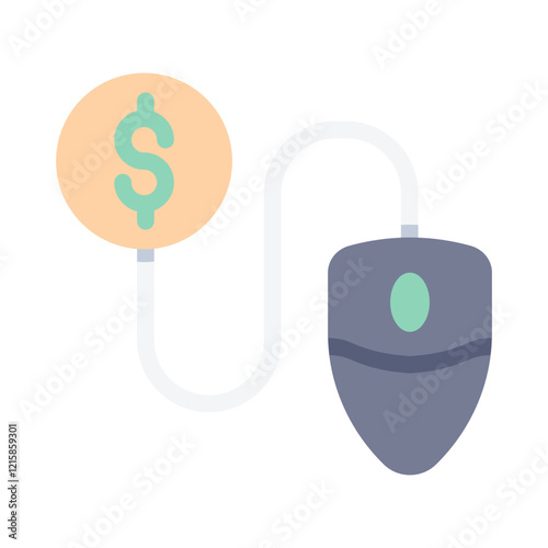 pay per click flat style