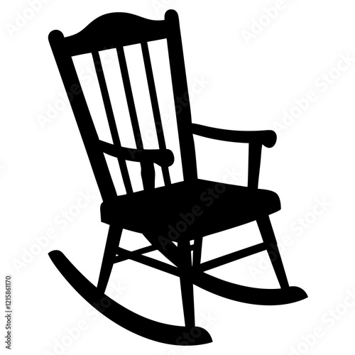 wooden rocking chair