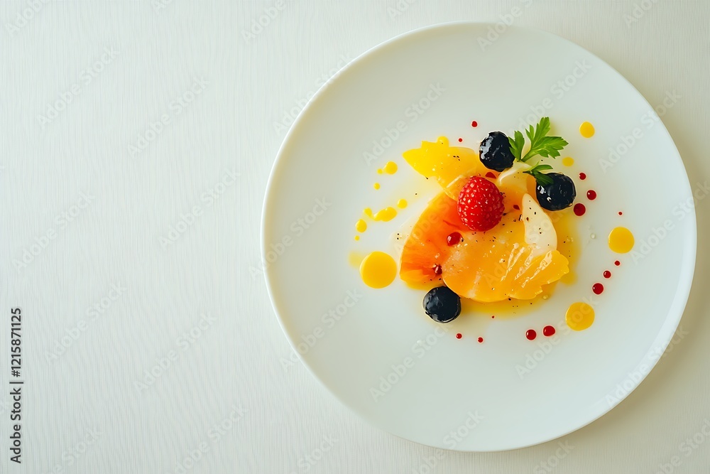 Elegant Pineapple and Berry Dessert Platter with Citrus Glaze