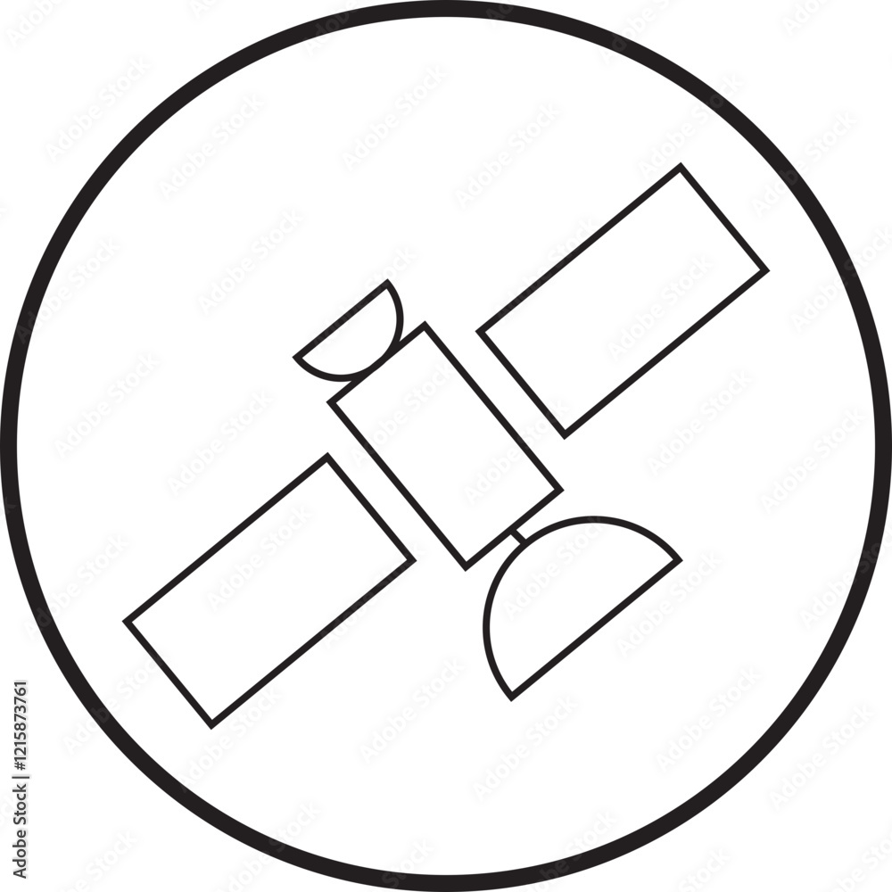 Satellite station icon in trendy line style. Internet communication vector. Broadcast symbol. Space station illustration for graphic and website design isolated on transparent background. Satellite station icon in trendy line style. Internet communication vector. Broadcast symbol. Space station illustration for graphic and website design isolated on transparent background.